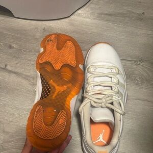 Jordan Kids Sneakers White and Orange